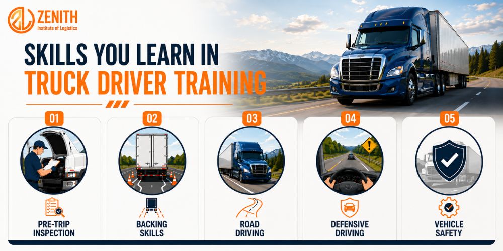 skill you learn in Truck driver training