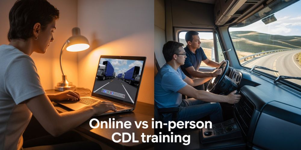 Online vs In-Person CDL Training Pros and Cons